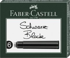 Faber-Castell Tintenpatronen Standard schwarz 6er