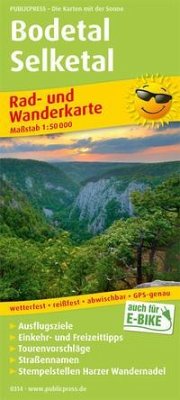 Cover PUBLICPRESS Rad- und Wanderkarte Bodetal - Selketal