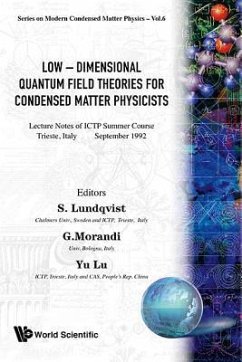 Low-Dimensional Quantum Field Theories for Condensed Matter Physicists - Lecture Notes of Ictp Summer Course
