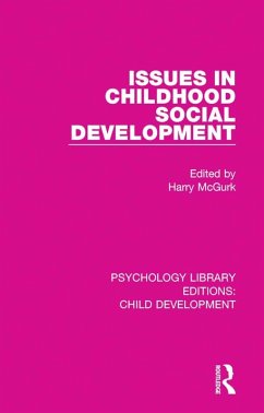 Cover Issues in Childhood Social Development (eBook, ePUB)