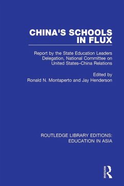 Cover China's Schools in Flux (eBook, ePUB)
