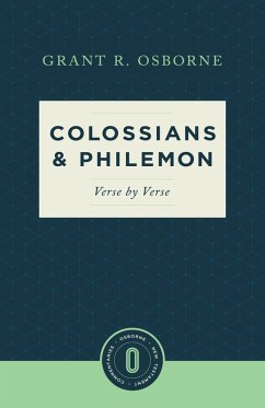 Colossians & Philemon Verse by Verse (eBook, ePUB) - Osborne, Grant R.