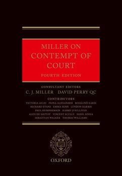 Cover Miller on Contempt of Court (eBook, ePUB)
