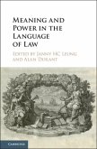 Meaning and Power in the Language of Law (eBook, PDF)