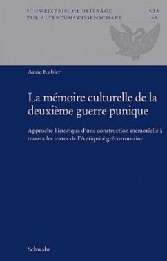 Cover La mémoire culturelle de la deuxième guerre punique