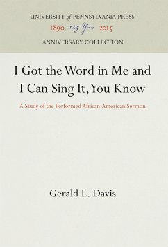 I Got the Word in Me and I Can Sing It, You Know - Davis, Gerald L.