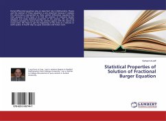 Statistical Properties of Solution of Fractional Burger Equation