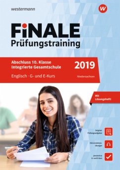 Cover Finale Prüfungstraining 2019 - Abschluss 10. Klasse Integrierte Gesamtschule Niedersachsen, Englisch G- und E-Kurs mit Audio-CD
