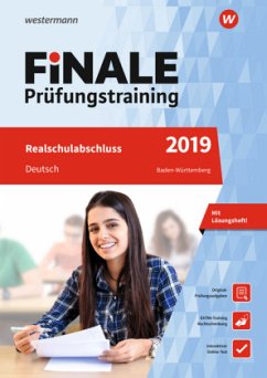 Cover Finale Prüfungstraining 2019 - Realschulabschluss Baden-Württemberg, Deutsch