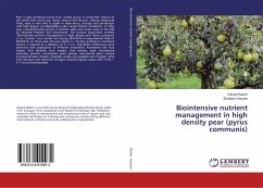 Biointensive nutrient management in high density pear (pyrus communis)