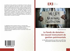 Le fonds de dotation : Un nouvel instrument de gestion patrimoniale - Berrando, Mohamed