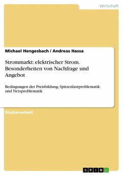 Strommarkt - Besonderheiten der Nachfrage und des Angebots von elektrischem Strom (eBook, ePUB) - Hengesbach, Michael; Hassa, Andreas