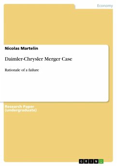Daimler-Chrysler Merger Case (eBook, ePUB) - Martelin, Nicolas