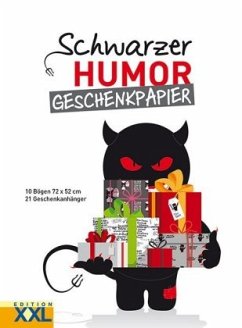 Schwarzer Humor - Geschenkpapier-Set