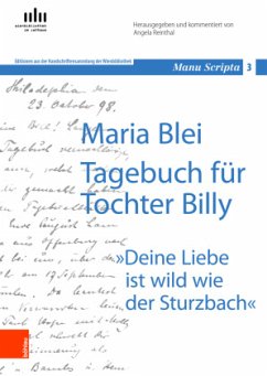 Maria Blei: Tagebuch für Tochter Billy - Blei, Maria