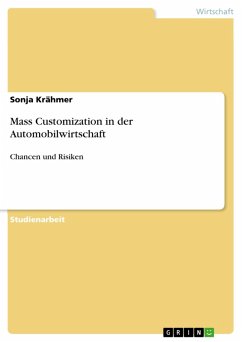 Mass Customization in der Automobilwirtschaft (eBook, ePUB) - Krähmer, Sonja