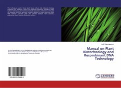 Manual on Plant Biotechnology and Recombinant DNA Technology - Lakshmi, A. G. Raja