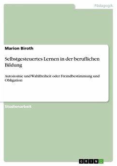 Selbstgesteuertes Lernen in der beruflichen Bildung (eBook, ePUB)