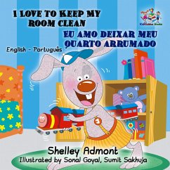 Cover I Love to Keep My Room Clean Eu amo deixar meu quarto arrumado (English Portuguese Kids Book ) (eBook, ePUB)