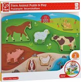 Hape Steckpuzzlespiel Bauernhoftiere (Kinderpuzzle) Hape Steckpuzzlespiel Bauernhoftiere (Kinderpuzzle)