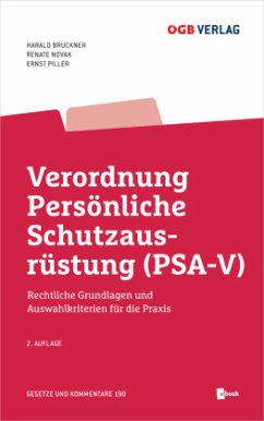 Cover Verordnung Persönliche Schutzausrüstung (PSA-V)