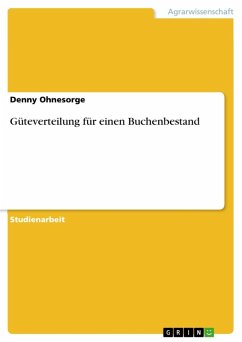 Cover Güteverteilung für einen Buchenbestand (eBook, ePUB)