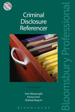 Criminal Disclosure Referencer - Wainwright, Tom; Fenn, Emma; Begum, Shahida