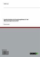 Synchronisation als Forschungsthema in der Übersetzungswissenschaft (eBook, ePUB)