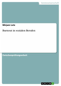 Burnout in sozialen Berufen (eBook, ePUB) - Letz, Mirjam
