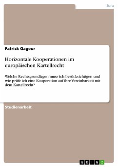 Horizontale Kooperationen im europäischen Kartellrecht (eBook, ePUB) - Gageur, Patrick