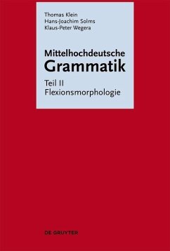 Flexionsmorphologie (eBook, PDF) - Klein, Thomas; Solms, Hans-Joachim; Wegera, Klaus-Peter