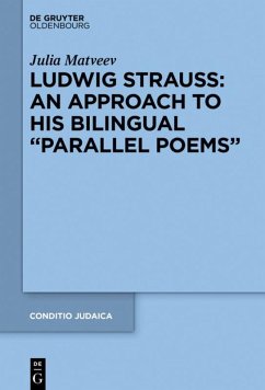 Ludwig Strauss: An Approach to His Bilingual  Cover Ludwig Strauss: An Approach to His Bilingual
