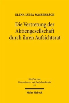 Cover Die Vertretung der Aktiengesellschaft durch ihren Aufsichtsrat
