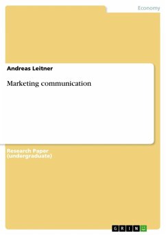Marketing communication (eBook, ePUB)