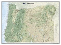 National Geographic Oregon Wall Map (40.5 X 30.25 In) - National Geographic Maps