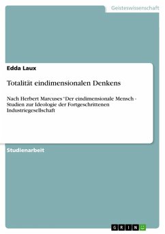 Totalität eindimensionalen Denkens (eBook, ePUB)