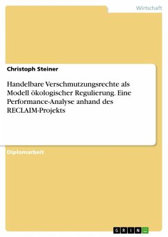 Handelbare Verschmutzungsrechte als Modell ökologischer Regulierung. Eine Performance-Analyse anhand des RECLAIM-Projekts (eBook, ePUB)