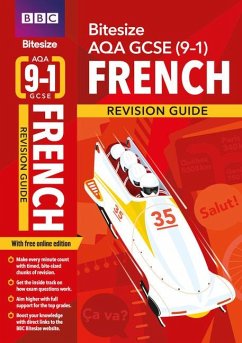 Cover BBC Bitesize AQA GCSE (9-1) French Revision Guide inc online edition - 2023 and 2024 exams