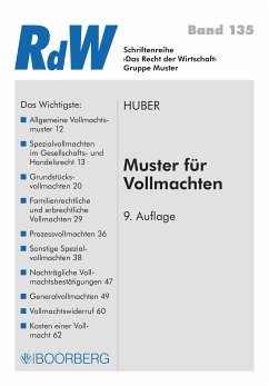 Muster für Vollmachten (eBook, ePUB) - Huber, Jonas