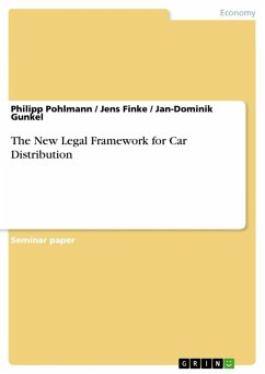 Cover The New Legal Framework for Car Distribution (eBook, ePUB)