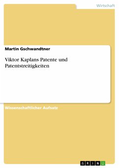 Viktor Kaplans Patente und Patentstreitigkeiten (eBook, ePUB) - Gschwandtner, Martin