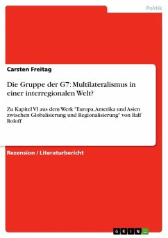 Cover Die Gruppe der G7: Multilateralismus in einer interregionalen Welt? (eBook, ePUB)