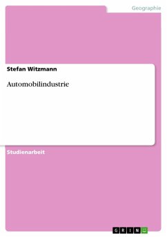 Automobilindustrie (eBook, ePUB) - Witzmann, Stefan