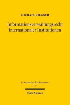 Cover Informationsverwaltungsrecht internationaler Institutionen (eBook, PDF)