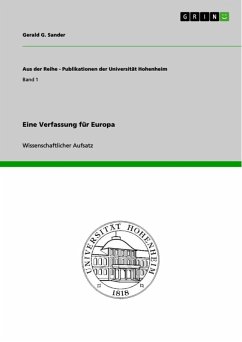 Eine Verfassung für Europa (eBook, ePUB)