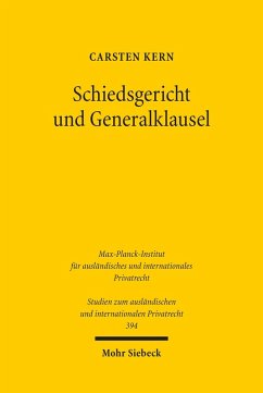 Cover Schiedsgericht und Generalklausel (eBook, PDF)