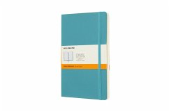 Moleskine Notizbuch Large/A5, Liniert, Soft Cover, Riff Blau