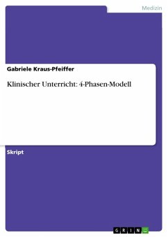 Klinischer Unterricht: 4-Phasen-Modell (eBook, ePUB)