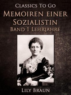 Cover Memoiren einer Sozialistin Band 1 - Lehrjahre (eBook, ePUB)
