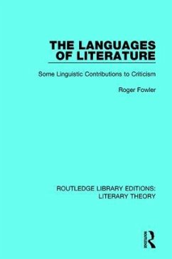The Languages of Literature - Fowler, Roger